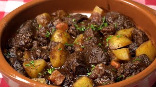 ¡La receta de estofado de carne de ternera de mi abuela 😍 ¡Esta comida es una MARAVILLA [upl. by Kirshbaum]