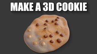 Blender 28  Substance Painter How to make a chocolate chip cookie [upl. by Tiffanle]