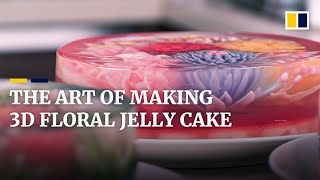 Crafting floral jelly cakes with former Malaysian architect turned 3D dessert artist [upl. by Perdita]