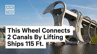 How Scotlands Falkirk Wheel Boat Lift Works [upl. by Mailiw]