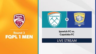 FQPL 1 Men Round 3  Ipswich FC vs Capalaba FC [upl. by Calle]