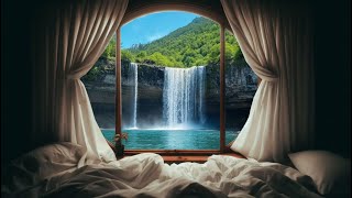 Relaxing Waterfall Sounds For Study Sleep [upl. by Nylodnew]