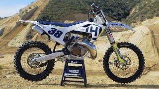 First Ride 2018 Husqvarna TC250  Motocross Action Magazine [upl. by Kciredor]