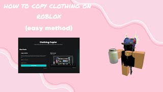 roblox clothing copier tutorial WORKING [upl. by Laden]