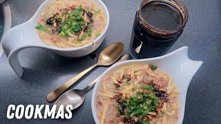 Super SPANGE Surinaamse saoto soep met ketjap peper  moeders recept  CookMas 131 [upl. by Natassia]