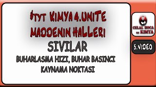 TYTKİMYA PDF BUHARLAŞMA BUHARLAŞMA HIZI KAYNAMA NOKTASI 4 ÜNİTE 5 VİDEO [upl. by Eentruok]