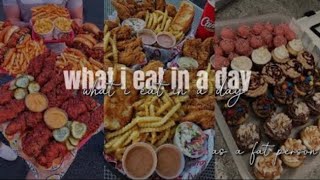 🍫”What I eat in a day as a FAT person not focusing on weight loss”🍕 fat acceptance compilation [upl. by Innus807]