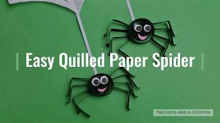 Quilled Spider Paper Craft [upl. by Nirol826]