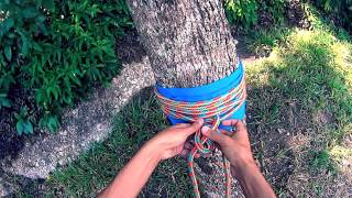 Tutorial  Ancoragem e Backup de Slackline com Cordas [upl. by Shayne]