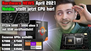 Nvidia stellt jetzt CPU her 😱 Hardware News RYZEN 5700G amp 5750G Cezanne APU 5800 amp 5900 mit 65W [upl. by Dimitris860]