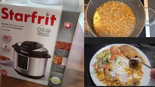 Starfrit electric pressure cookermaking biryani review [upl. by Enilorac]