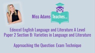 Edexcel English Lang amp Lit Paper 2  Exam Technique Top Tips [upl. by Kcorb]