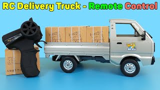 RC Delivery Truck  Remote Control WPL D12 Simulation Classic Model  Unboxing And Review [upl. by Singh871]