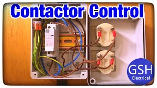 Single Phase Contactor  Connections Explained Application plus the Current in the Coil and Load [upl. by Aicylla]