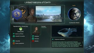 Stellaris United Nations of Earth Playthrough Episode 1 [upl. by Ziwot]