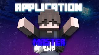 My Application For MASTER SMP Masterboyxd19 [upl. by Enoek964]