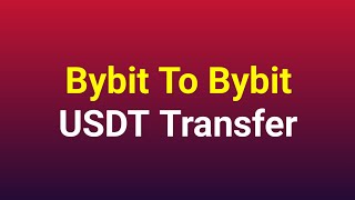 Bybit To Bybit USDTDollar Transfer Bangla l বাইবিট টু বাইবিট ডলার ট্রান্সফার [upl. by Mary]