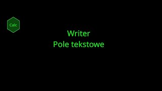 LibreOffice Writer Pole tekstowe [upl. by Nileve]