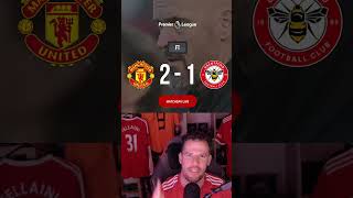 Manchester United 2 Brentford 1 Ten Hag pressure released mufc manutd manchesterunited [upl. by Lalaj270]