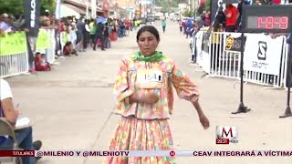 Indígenas rarámuris arrasan en ultra maratón de Chihuahua [upl. by Rosecan]