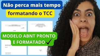 Modelo ABNT Pronto para seu TCC  Confira Aqui [upl. by Alten]