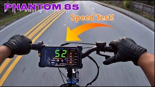 Phantom 85 Motorized Bike  Hits 52MPH  amp Couldve Gone Much Faster [upl. by Tohcnarf]