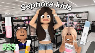 Finding 10 year olds At Sephora Crazy  Bloxburg Roleplay  wvoices [upl. by Ailsun]