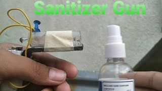 how to make Sanitizer Spray Gun at home  CREATIVE INVENTION [upl. by Ynehpets]