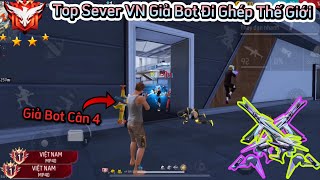 Free Fire Top Sever VN Mp40 “Giả Bot” Đi Ghép Thế Giới Gánh Team Top 1 Và Cái Kết [upl. by Dollar917]