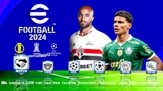 NOVO EFOOTBALL PES 2024 PPSSPP TODOS OS TIMES ATUALIZADOS COM LINK DIRETO MEDIAFIREðŸ‘‰ [upl. by Ifar164]