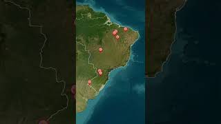 Conheça as crateras de impacto no Brasil Parte 2 mapas geografia curiosidades brasil [upl. by Uchish666]