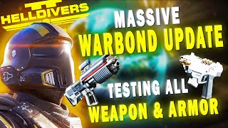 🔴 Testing New Warbond Guns amp Armor  Helldivers 2 VS [upl. by Pedrick]