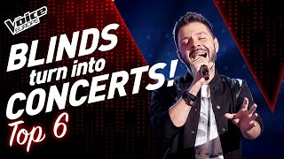 BLIND AUDITIONS turn into CONCERTS  TOP 6 [upl. by Lenci]