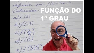 Função 1o grau aula 1 determinando valor da função [upl. by Zadoc212]