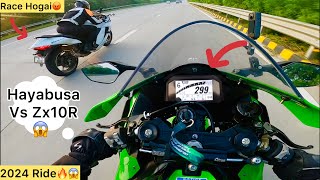 299kmph Zx10R Vs Hayabusa😱2024 Training back workout❤️ [upl. by Seavey456]