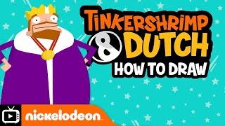 Tinkershrimp amp Dutch  How To Draw King Hunnybun  Nickelodeon UK [upl. by Sylvan]