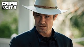 Raylan Gives Quarles 24 Hours to Clear Out  Justified Timothy Olyphant [upl. by Clayberg]