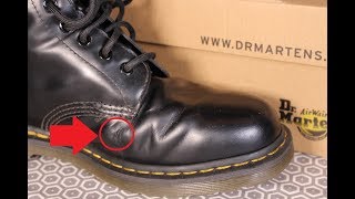 LEATHER FAILURE on DR MARTENS Classic 1460 quotIconquot Boot 3 Month Update [upl. by Nosreffej374]