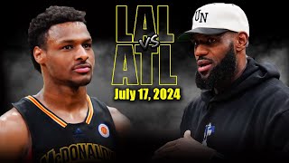 Los Angeles Lakers vs Atlanta Hawks Full Game Highlights  2024 Summer League  July 18 2024 [upl. by Dahlia938]