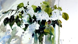 Watercolour Flowers in the style of Chien Chung Wei  DEMO 10 Kevin Chapman [upl. by Kingsbury]