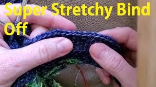 Knitting Cast Off  Super Stretchy Bind Off for Knitting [upl. by Keldah]