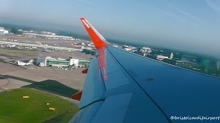 easyJet Airbus A320 Sharklets GEZWJ  Manchester to Amsterdam Schiphol Full Flight [upl. by Arikaahs]