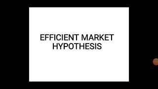 Efficient market hypothesis [upl. by Portwine677]