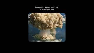 The Bikini Atoll atomic bomb test known as Operation Crossroads took place in 1946 explore fyp [upl. by Tihw194]