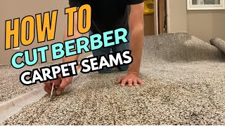 How To Cut a Berber Carpet Seam [upl. by Adham]