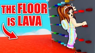 I Almost BURNED And Got KICKED OUT In The Floor Is LAVA🔥Roblox [upl. by Notfa861]