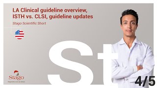 Stago Scientific Short  Part 45 LA Clinical guideline overview ISTH vs CLSI guideline updates [upl. by Oedama250]