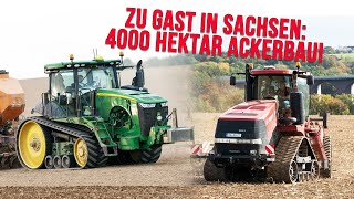 Agrargenossenschaft Grünlichtenberg Landwirtschaft auf 4000ha Claas Xerion John Deere 8RT Kelly [upl. by Sulohcin]