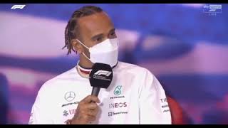 Hamilton surprised to see Crofty during the press conference at the British GrandPrix [upl. by Saile]