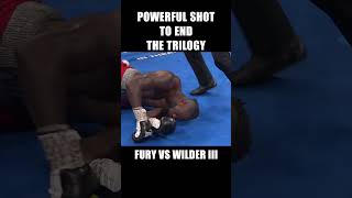 Finish the game with a powerful shot FURY VS WILDER III boxing FURY WILDER FURYWILDER3 [upl. by Aryl]